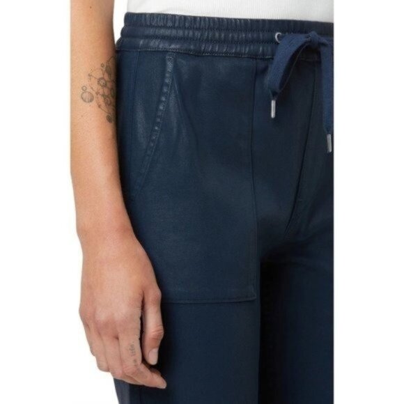 HUDSON JEANS Coated Utility Jogger Jeans in Pageant Blue Coate NWT Large - Picture 5 of 8